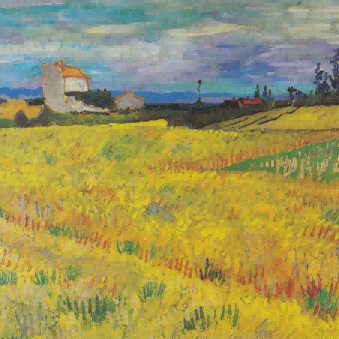 "Vincent van Gogh's 'Golden Wheat Fields at Sunset' - Premium Hand-Painted Oil Reproduction on Canvas"