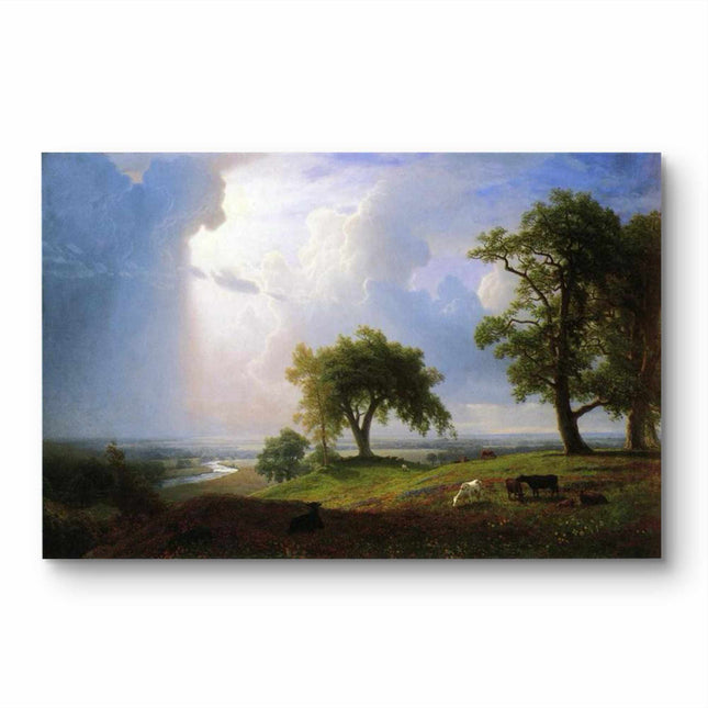 "John Constable's 'Pastoral Serenity' - Hand-Painted English Countryside Oil Painting Reproduction"