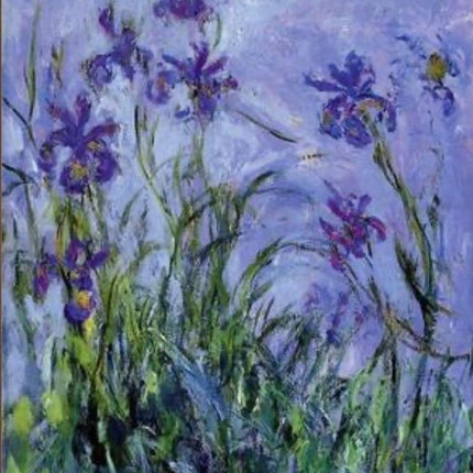 "Claude Monet 'Irises in Bloom' – Hand-Painted Impressionist Floral Oil Painting Reproduction"