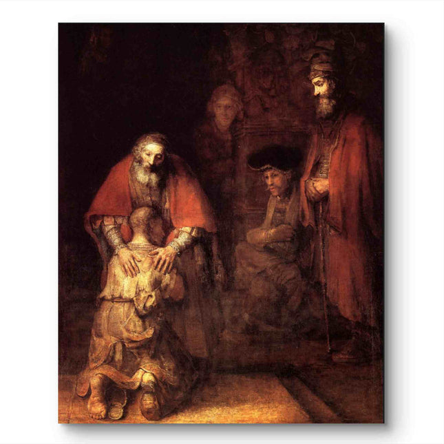 "Rembrandt's 'Return of the Prodigal Son' - Museum-Quality Oil Painting Reproduction | Baroque Masterpiece"
