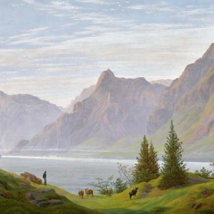 "Jacob van Ruisdael's 'Pastoral Mountain Serenity' - Hand-Painted Dutch Landscape Oil Painting Reproduction"