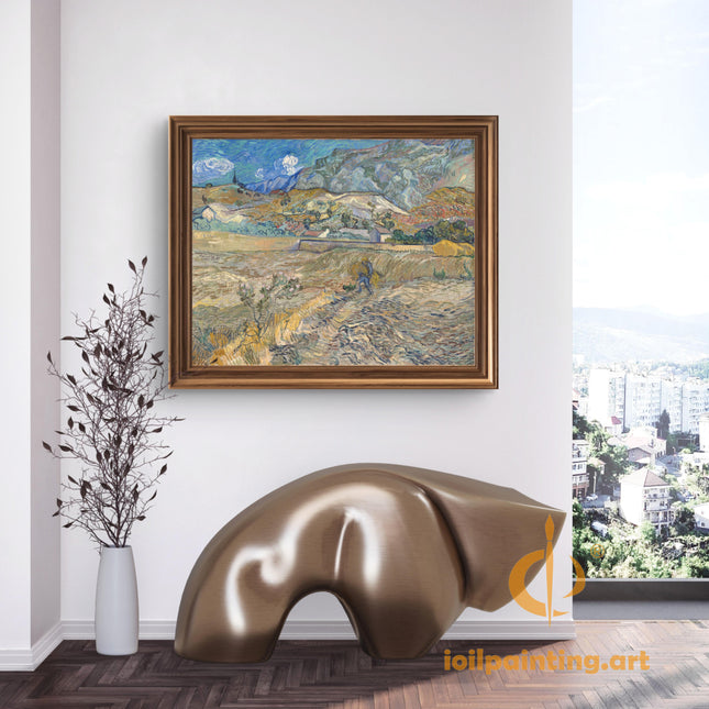 "Vincent van Gogh's 'The Reaper' - Premium Hand-Painted Oil Reproduction on Canvas"