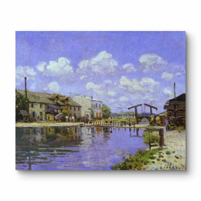 "Claude Monet's 'Riverside Serenity' - Hand-Painted Impressionist Oil Painting Reproduction"