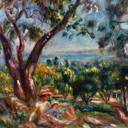 "Pierre-Auguste Renoir's 'Mother and Child in the Garden' - Premium Hand-Painted Oil Painting Reproduction"