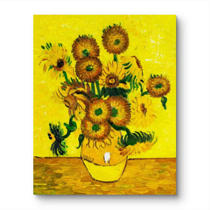 "Vincent van Gogh's 'Sunflowers' - Premium Hand-Painted Oil Reproduction on Canvas"
