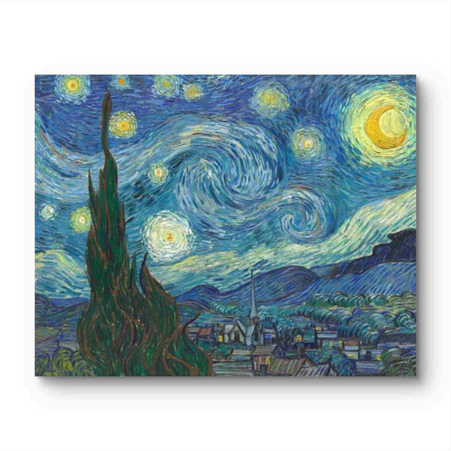 "Vincent van Gogh's 'Starry Night' - Premium Hand-Painted Oil Reproduction on Canvas"