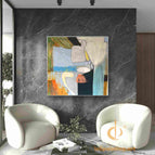 Stretch-Silver Frame / 36*36inches