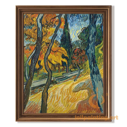 "Vincent van Gogh's 'Autumn Trees with Golden Foliage' - Premium Hand-Painted Oil Reproduction on Canvas"