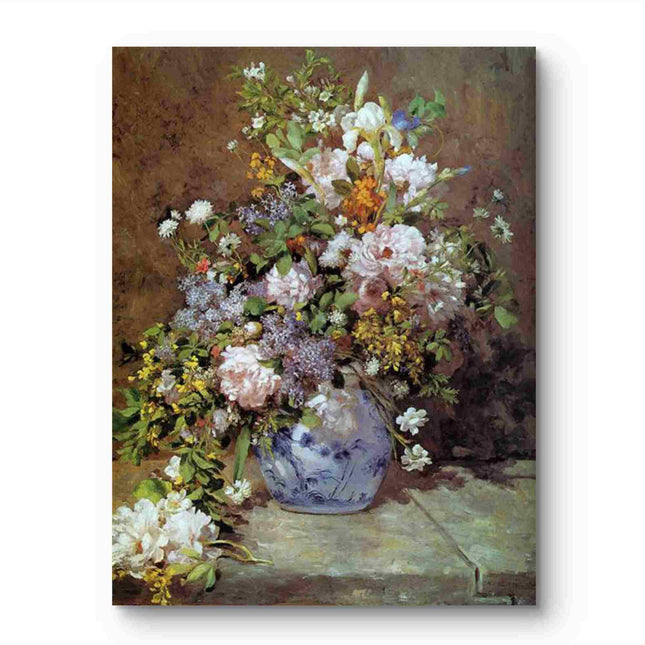 "Pierre-Auguste Renoir's 'Floral Elegance' - Premium Hand-Painted Oil Painting Reproduction"