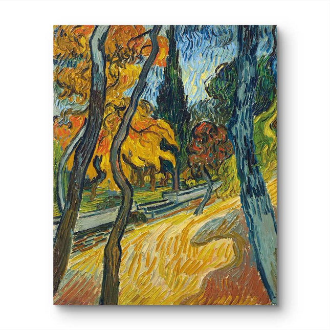 "Vincent van Gogh's 'Autumn Trees with Golden Foliage' - Premium Hand-Painted Oil Reproduction on Canvas"