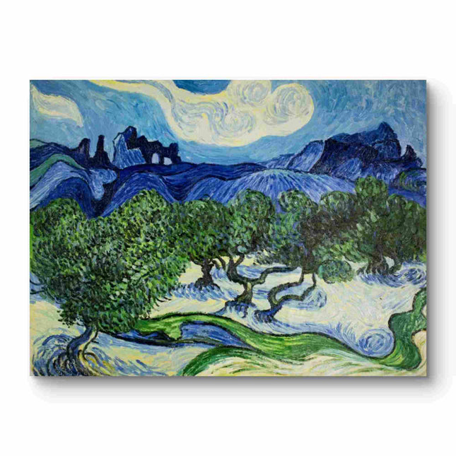 "Vincent van Gogh's 'Starry Night Landscape' - Premium Hand-Painted Oil Reproduction on Canvas"