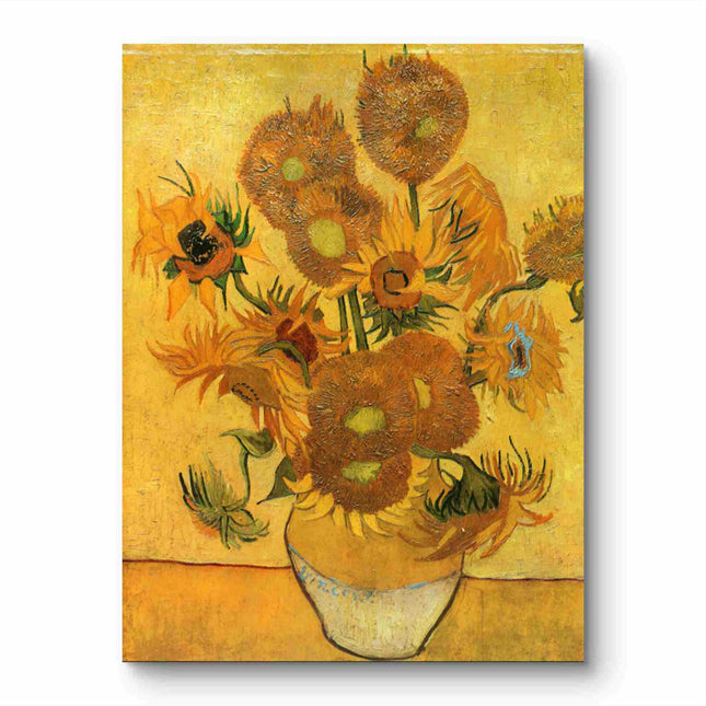 "Vincent van Gogh's 'Sunflowers' - Premium Hand-Painted Oil Reproduction on Canvas"