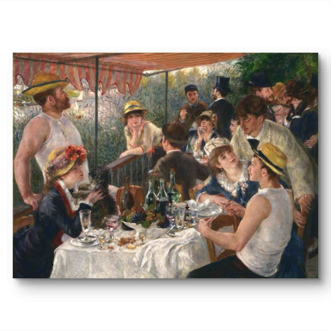 "Pierre-Auguste Renoir's 'Luncheon of the Boating Party' - Premium Hand-Painted Oil Reproduction on Canvas"