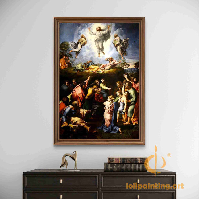 "Raphael's 'The Transfiguration of Christ' - Hand-Painted Renaissance Oil Painting Reproduction"