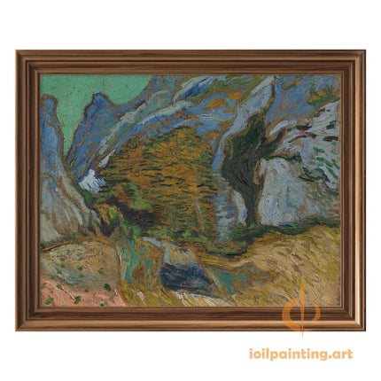 "Vincent van Gogh's 'Rustic Countryside Landscape' - Premium Hand-Painted Oil Reproduction on Canvas"