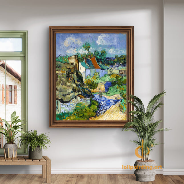 "Vincent van Gogh's 'Country Path with Peasant' - Premium Hand-Painted Oil Reproduction on Canvas"