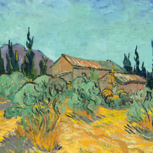 "Vincent van Gogh's 'Rustic Village Landscape' - Premium Hand-Painted Oil Reproduction on Canvas"