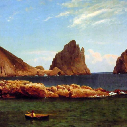 "William Turner's 'Coastal Solitude' - Hand-Painted Romantic Era Oil Painting Reproduction"