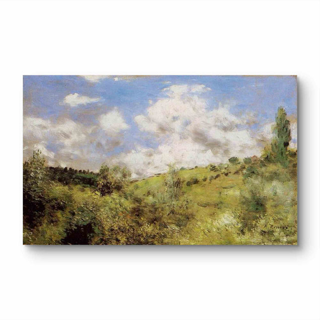 "Pierre-Auguste Renoir's 'Serene Pastoral Landscape' - Premium Hand-Painted Oil Painting Reproduction"