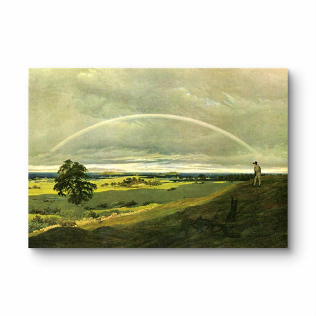 "John Constable's 'Rainbow Over the Countryside' - Hand-Painted Romantic Oil Painting Reproduction"