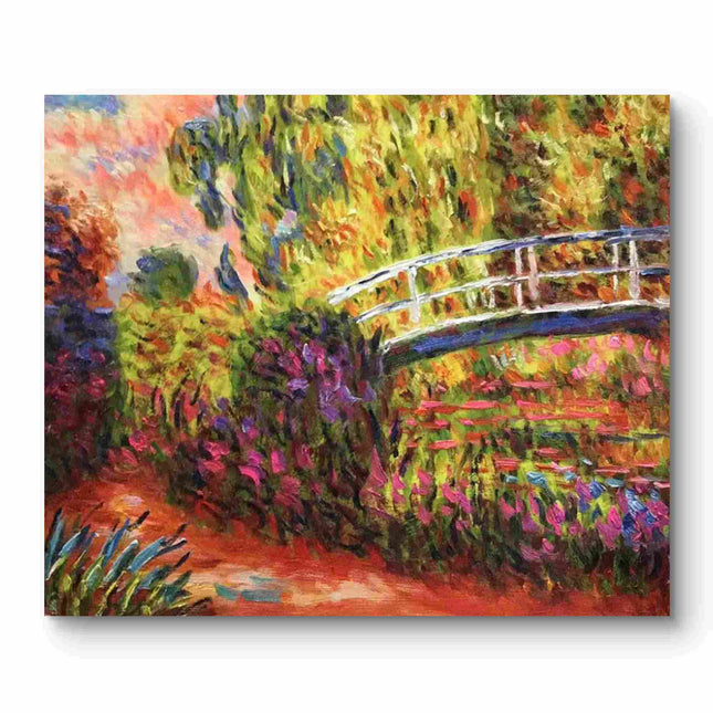 "Claude Monet's 'The Japanese Bridge' - Premium Hand-Painted Oil Reproduction on Canvas"