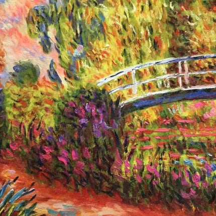 "Claude Monet's 'The Japanese Bridge' - Premium Hand-Painted Oil Reproduction on Canvas"