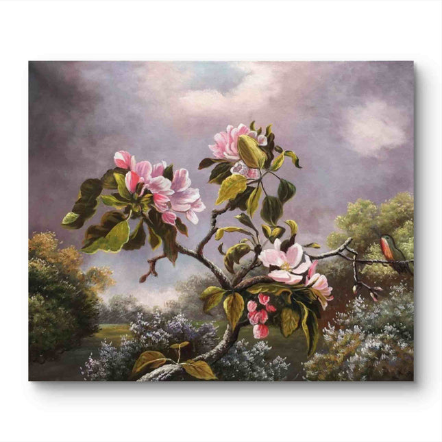"Claude Monet Inspired 'Spring Blossom Branch' - Premium Hand-Painted Oil Reproduction on Canvas"