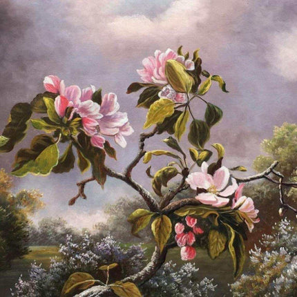 "Claude Monet Inspired 'Spring Blossom Branch' - Premium Hand-Painted Oil Reproduction on Canvas"