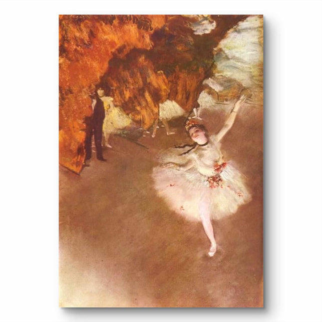 "Edgar Degas' 'Graceful Ballerina in Motion' - Premium Hand-Painted Oil Reproduction on Canvas"