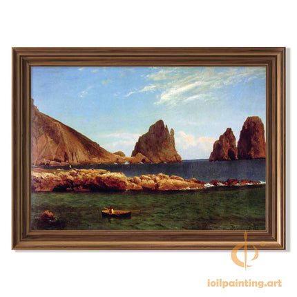 "William Turner's 'Coastal Solitude' - Hand-Painted Romantic Era Oil Painting Reproduction"