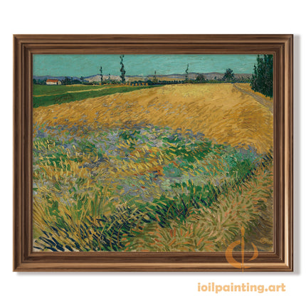 "Vincent van Gogh's 'Golden Wheat Field' - Premium Hand-Painted Oil Reproduction on Canvas"