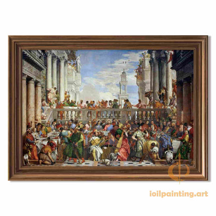 "Paolo Veronese's 'The Feast in the House of Levi' - Hand-Painted Renaissance Oil Painting Reproduction"