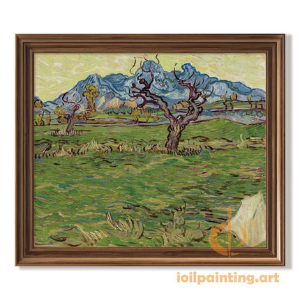 "Vincent van Gogh's 'Twisted Trees in Verdant Landscape' - Premium Hand-Painted Oil Reproduction on Canvas"