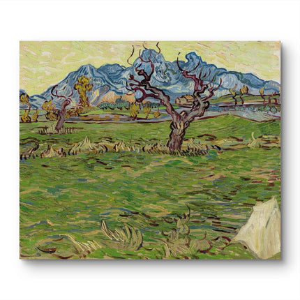 "Vincent van Gogh's 'Twisted Trees in Verdant Landscape' - Premium Hand-Painted Oil Reproduction on Canvas"