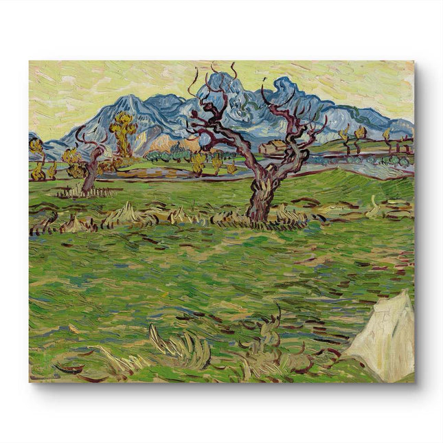 "Vincent van Gogh's 'Twisted Trees in Verdant Landscape' - Premium Hand-Painted Oil Reproduction on Canvas"