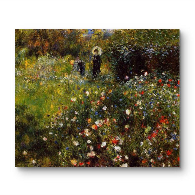 "Pierre-Auguste Renoir's 'Floral Meadow with Figures' - Premium Hand-Painted Oil Painting Reproduction"