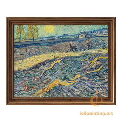 "Vincent van Gogh's 'The Ploughman' - Premium Hand-Painted Oil Reproduction on Canvas"
