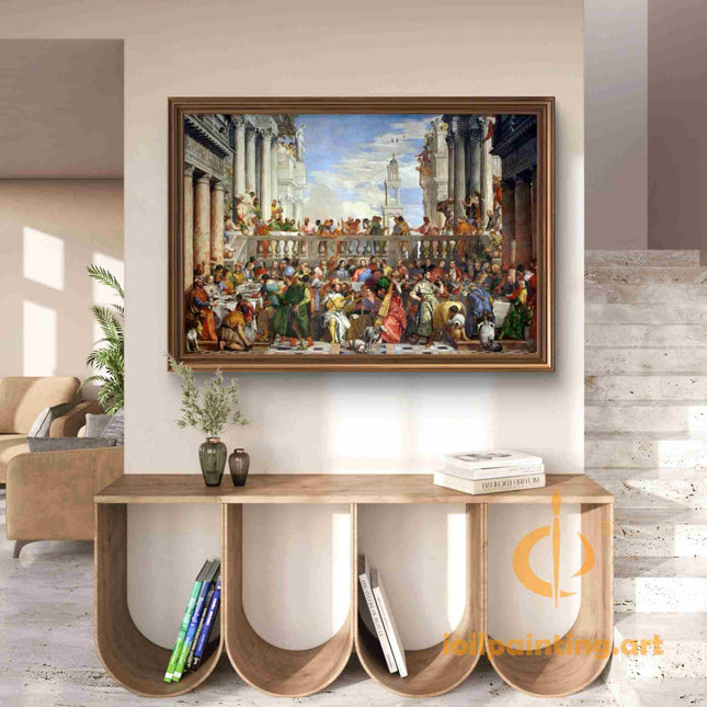 "Paolo Veronese's 'The Feast in the House of Levi' - Hand-Painted Renaissance Oil Painting Reproduction"