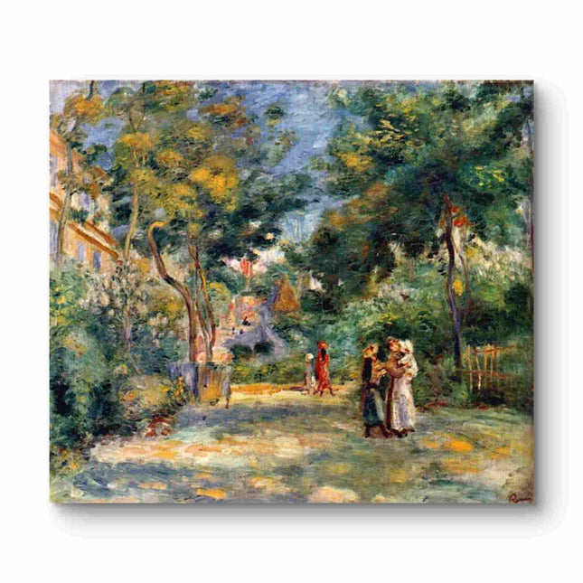 "Pierre-Auguste Renoir's 'Sunlit Village Path' - Premium Hand-Painted Oil Painting Reproduction"
