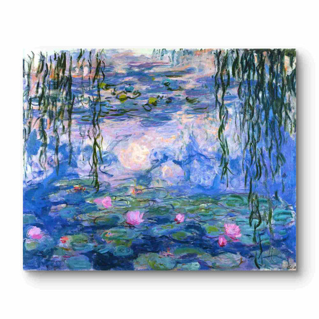 "Claude Monet's 'Water Lily Pond' - Premium Hand-Painted Oil Reproduction on Canvas"