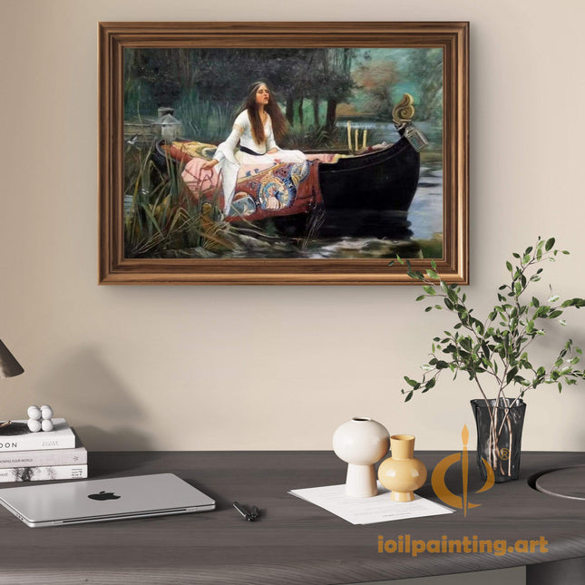 "John William Waterhouse's 'The Lady of Shalott' - Premium Hand-Painted Oil Reproduction on Canvas"