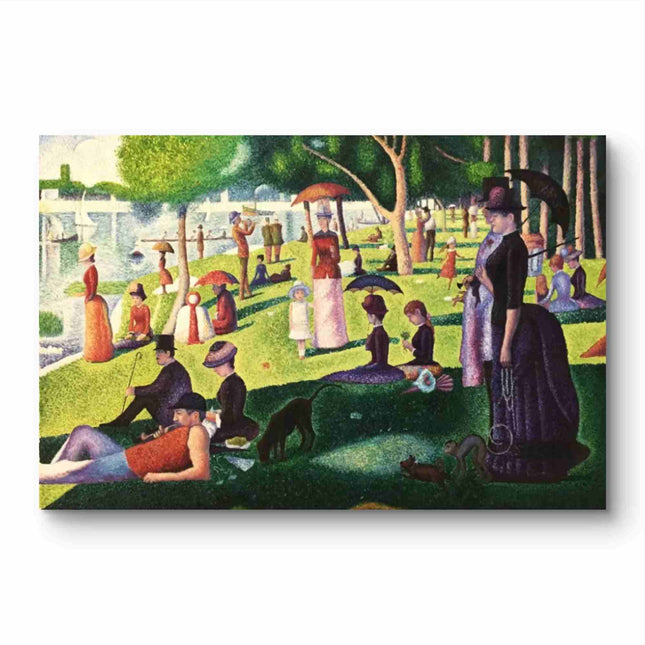 "Georges Seurat's 'A Sunday Afternoon on the Island of La Grande Jatte' - Premium Hand-Painted Oil Reproduction on Canvas"