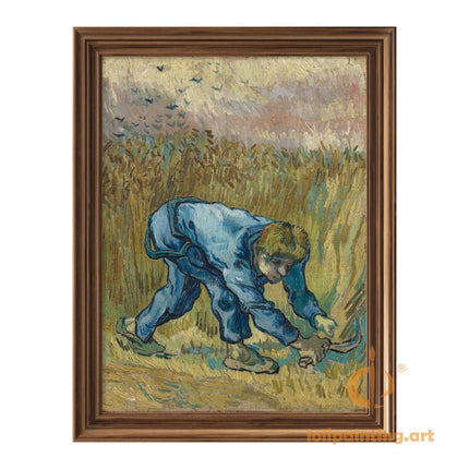 "Vincent van Gogh's 'The Reaper' - Premium Hand-Painted Oil Reproduction on Canvas"