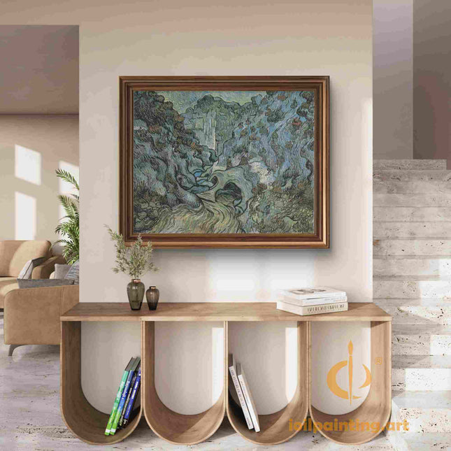 "Vincent van Gogh's 'Mountain Stream Landscape' - Premium Hand-Painted Oil Reproduction on Canvas"