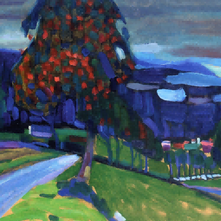 "Autumn Splendor - Premium Hand-Painted Impressionist Landscape Oil Reproduction on Canvas"