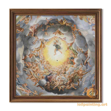 "Guido Reni's 'The Assumption of the Virgin Mary' - Hand-Painted Baroque Oil Painting Reproduction"