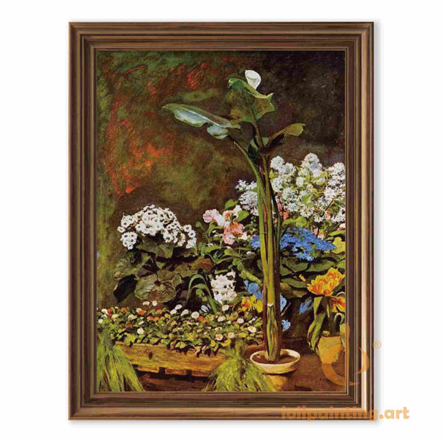 "Pierre-Auguste Renoir's 'Floral Symphony' Oil Painting Reproduction - Vibrant Botanical Still Life"