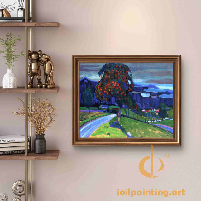 "Autumn Splendor - Premium Hand-Painted Impressionist Landscape Oil Reproduction on Canvas"