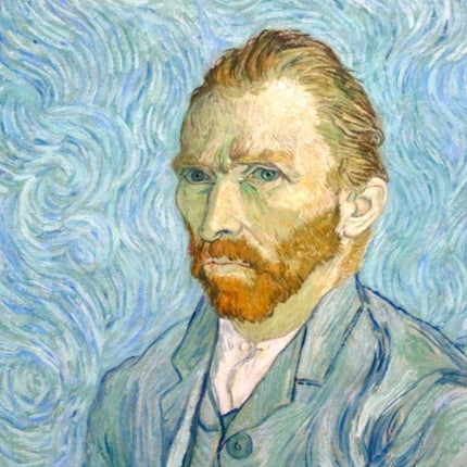 "Vincent van Gogh's 'Self-Portrait with Blue Background' - Premium Hand-Painted Oil Reproduction on Canvas"
