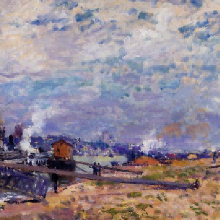 "Alfred Sisley's 'Riverside Serenity' - Hand-Painted Impressionist Oil Painting Reproduction"